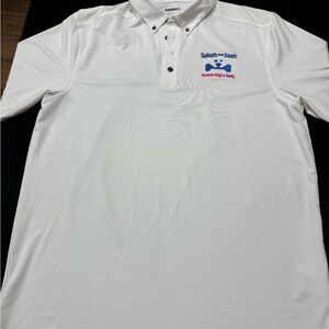 OGIO White Polo with Blue and Red Accents